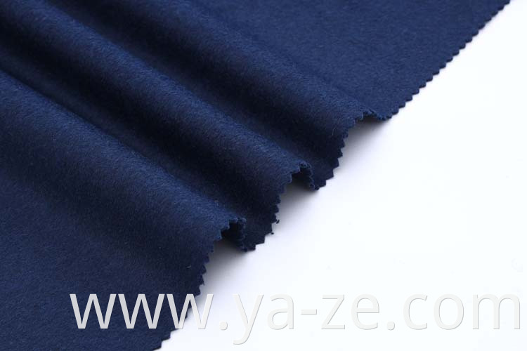 Guaranteed quality double faced sided yarn dyed fleece woolen wool overcoat manufacturer fabric for suit coat cloth